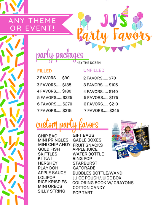 Custom Party Package